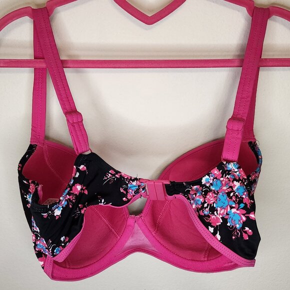 Curvy Kate 32FF Moonflower Black Padded Plunge Underwire Bikini - Picture 2 of 4